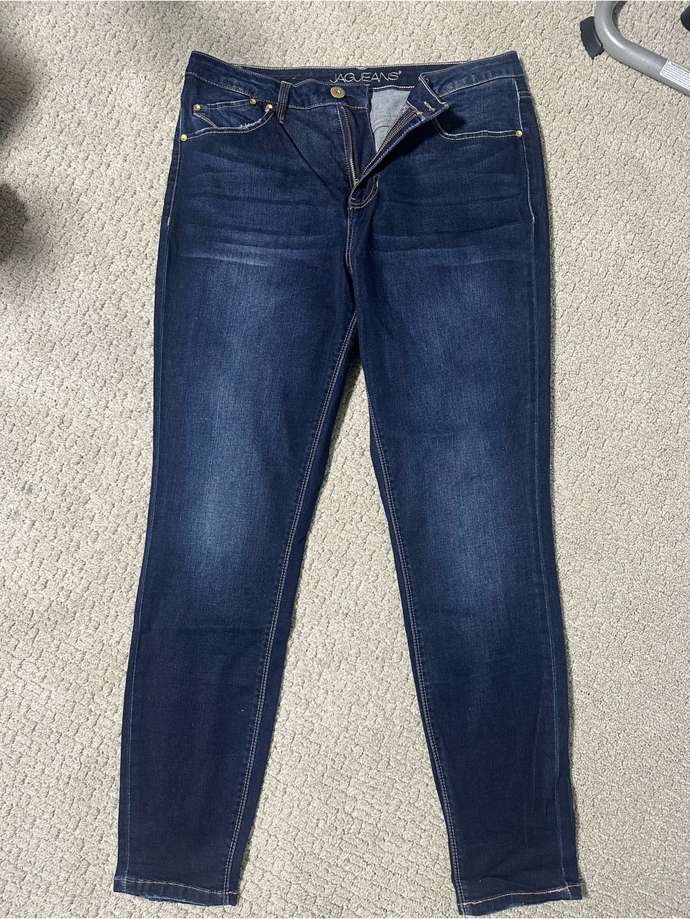 JAG Jeans Women’s 14/32 High Rise Skinny Jeans Dark Wash Stretch Denim